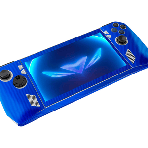 Fibra Carbono Azul Asus Rog Ally Handheld Gaming Computer Skin