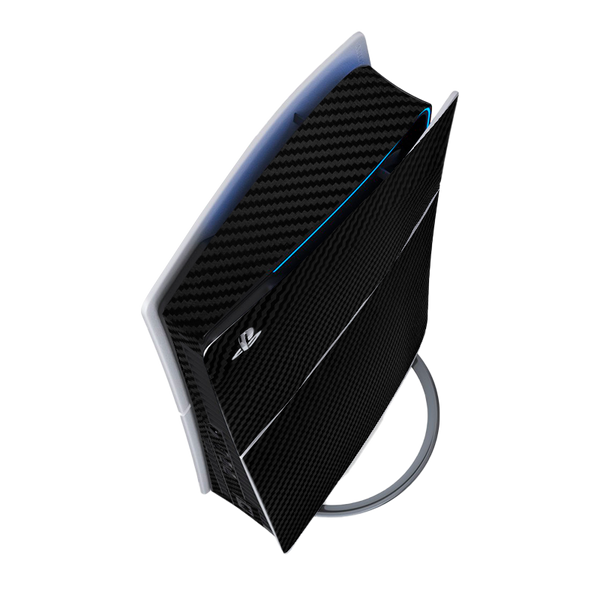 Fibra Carbono Negro Skin Playstation 5 Slim