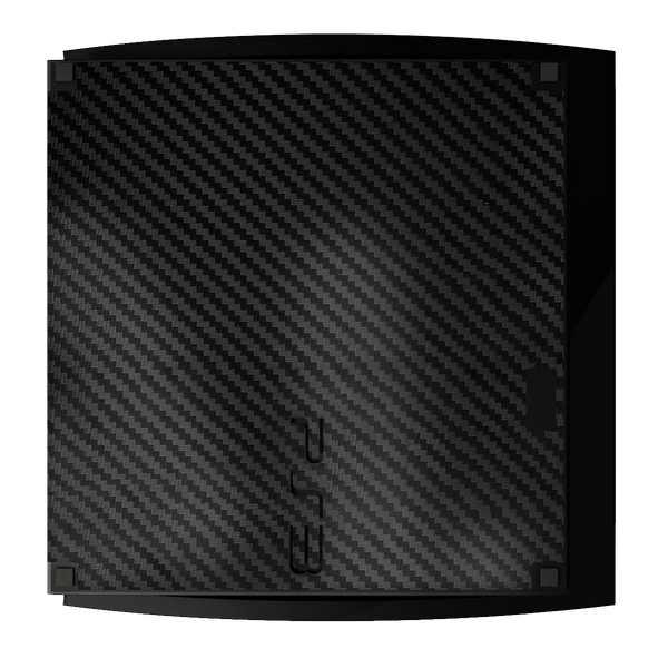 Fibra Carbono Negro Skin Playstation 3 Slim