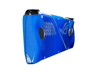 Fibra Carbono Azul Asus Rog Ally Handheld Gaming Computer Skin