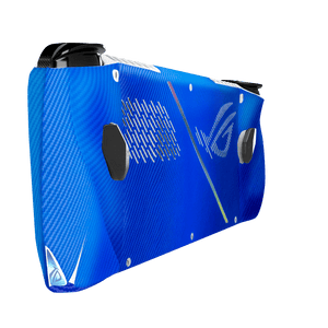 Blue Carbon Fiber Asus Rog Ally Handheld Gaming Computer Skin