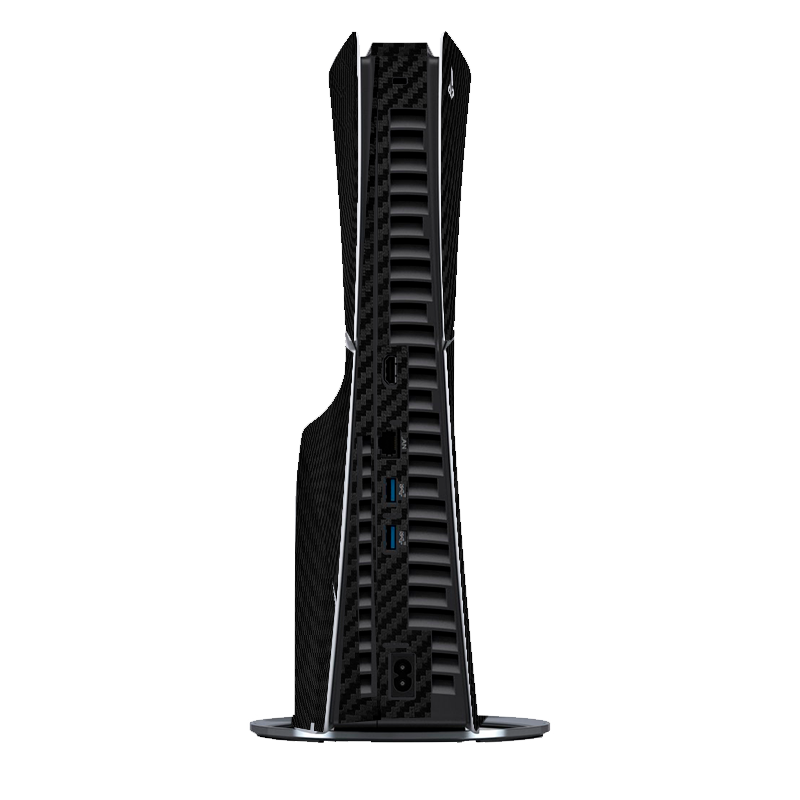 Fibra Carbono Negro Skin Playstation 5 Slim