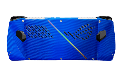 Fibra Carbono Azul Asus Rog Ally Handheld Gaming Computer Skin