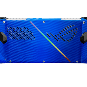 Blue Carbon Fiber Asus Rog Ally Handheld Gaming Computer Skin