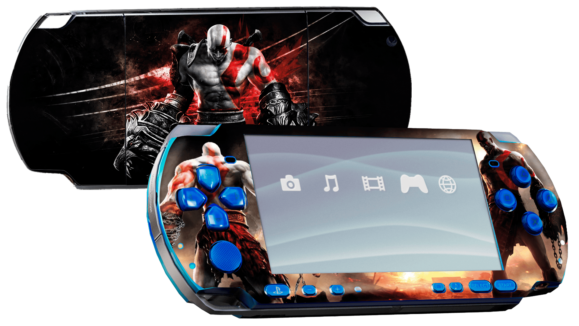 God of War PSP Handheld Gaming Bundle Skin