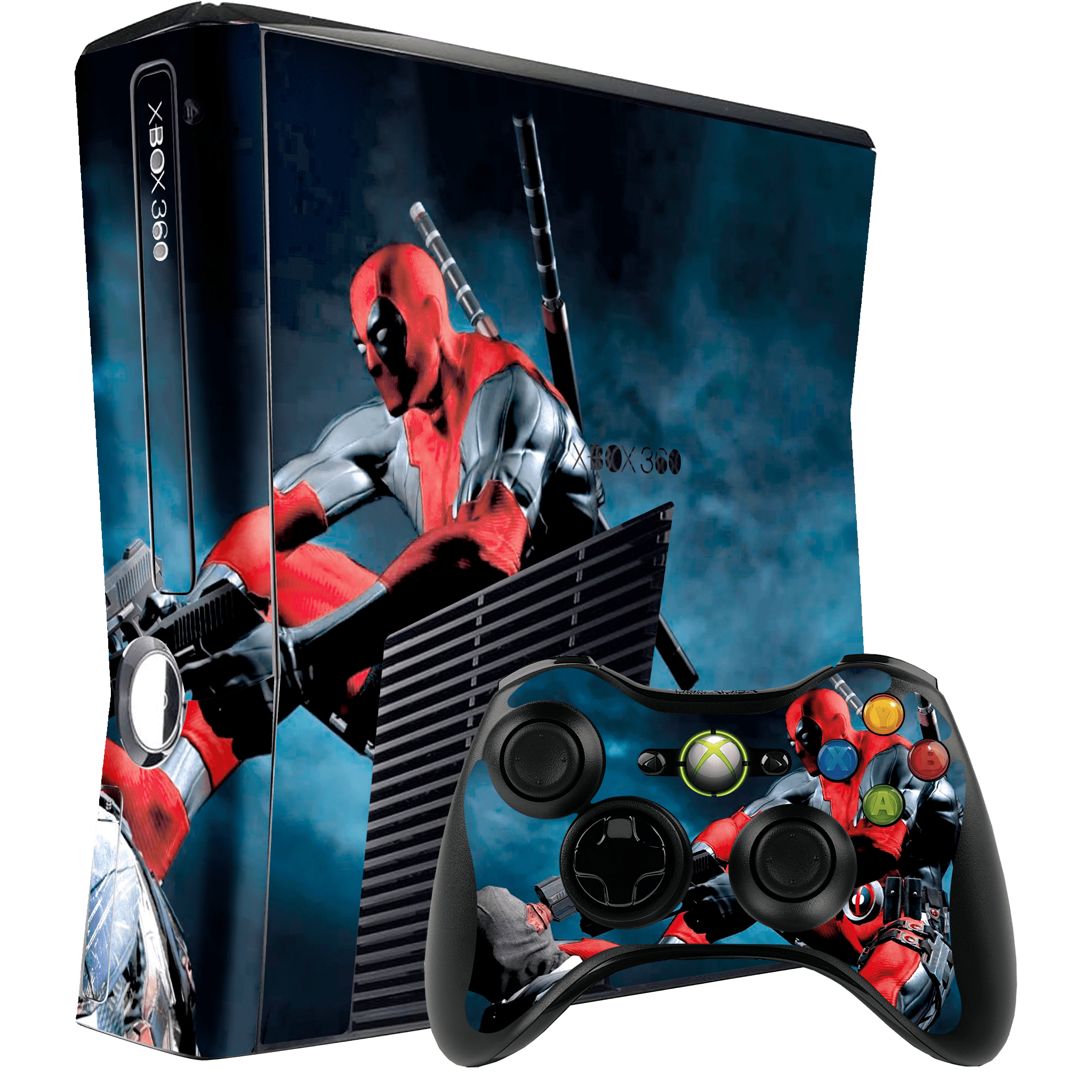 Deadpool Skin Xbox 360 Slim Xonebrand