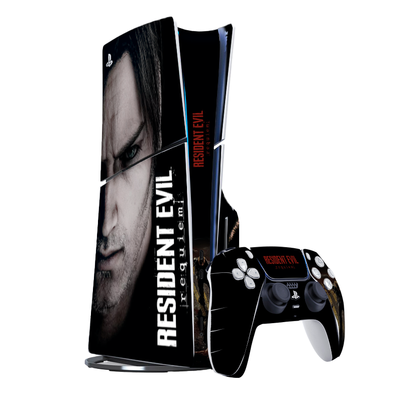 Resident Evil Requiem Skin Playstation 5 Slim Xonebrand