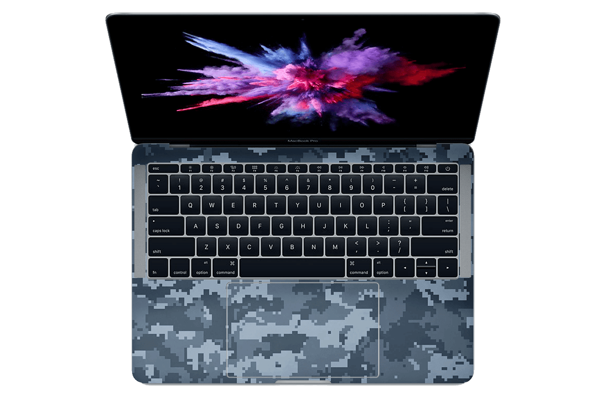 Camuflado Azul Skin Mackbook Pro 15"