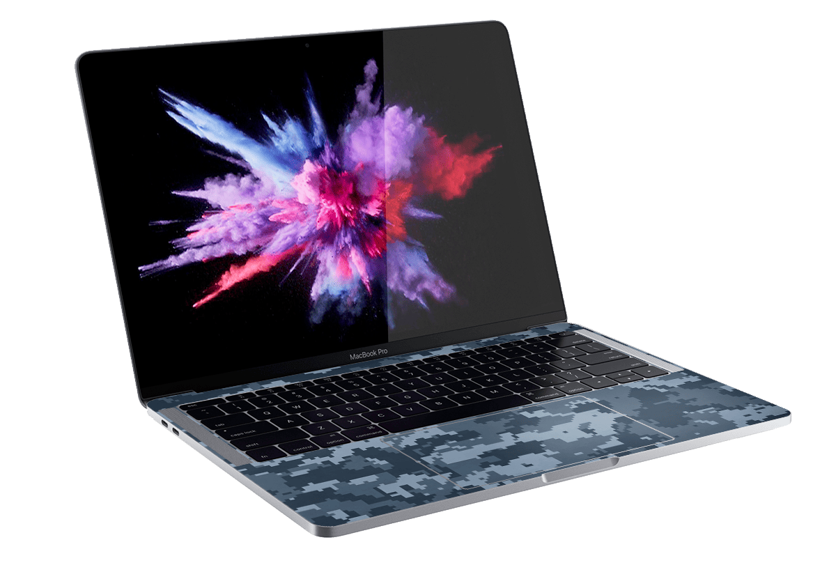 Camuflado Azul Skin Mackbook Pro 15"