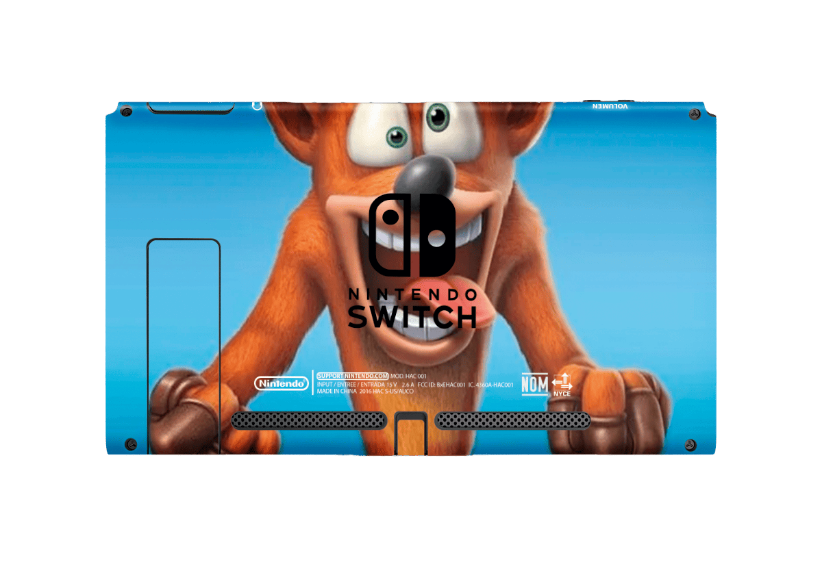 Crash Team Skin Nintendo Switch (2017) Xonebrand