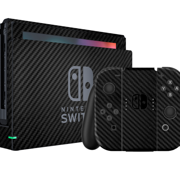 Black Carbon Fiber Skin Nintendo Switch (2017)