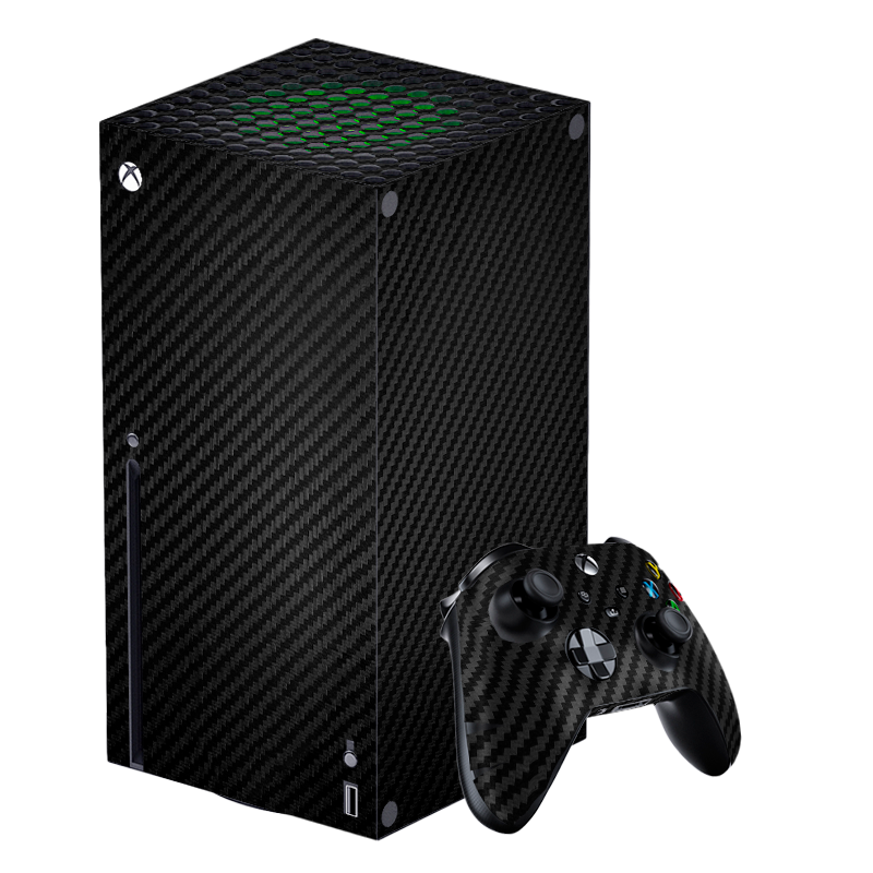 Fibra Carbono Negro Skin Xbox Series X