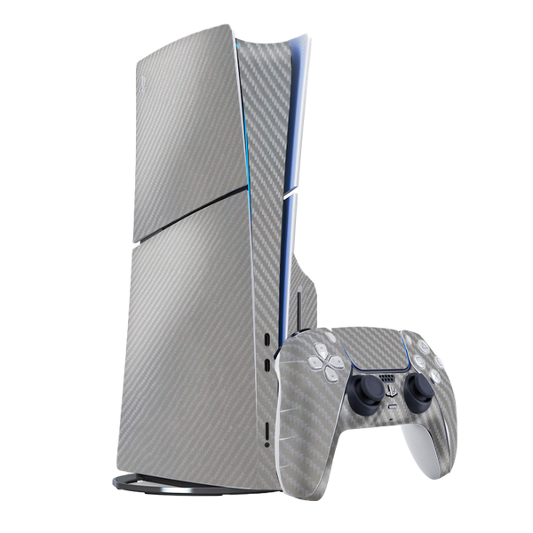 Fibra Carbono Gris Skin Playstation 5 Slim