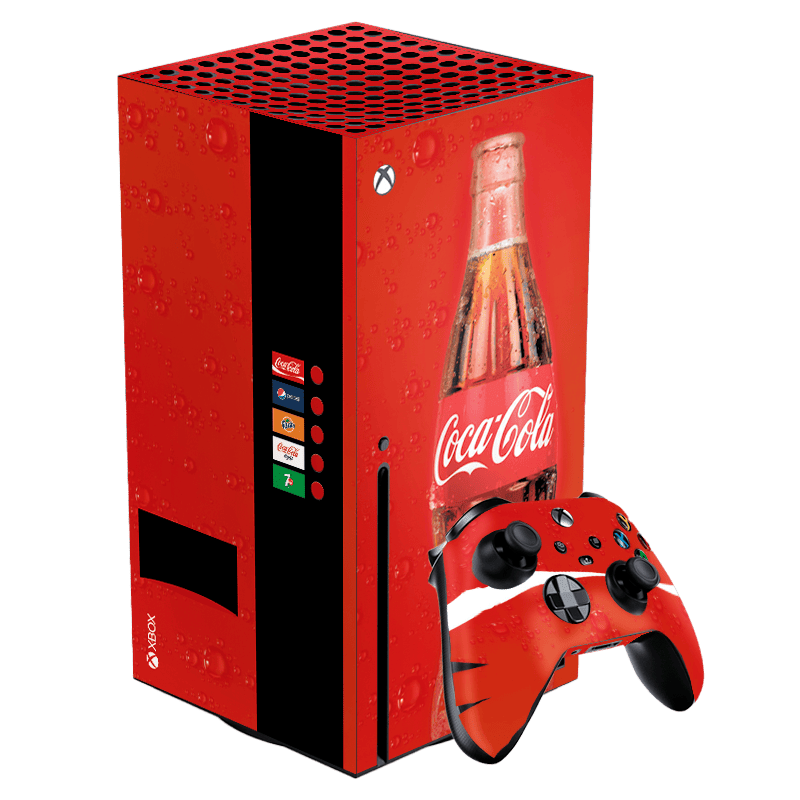 Coca-Cola Style Xbox Series X Skin Xonebrand