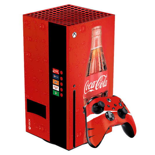 Coca-Cola Style Xbox Series X Skin Xonebrand