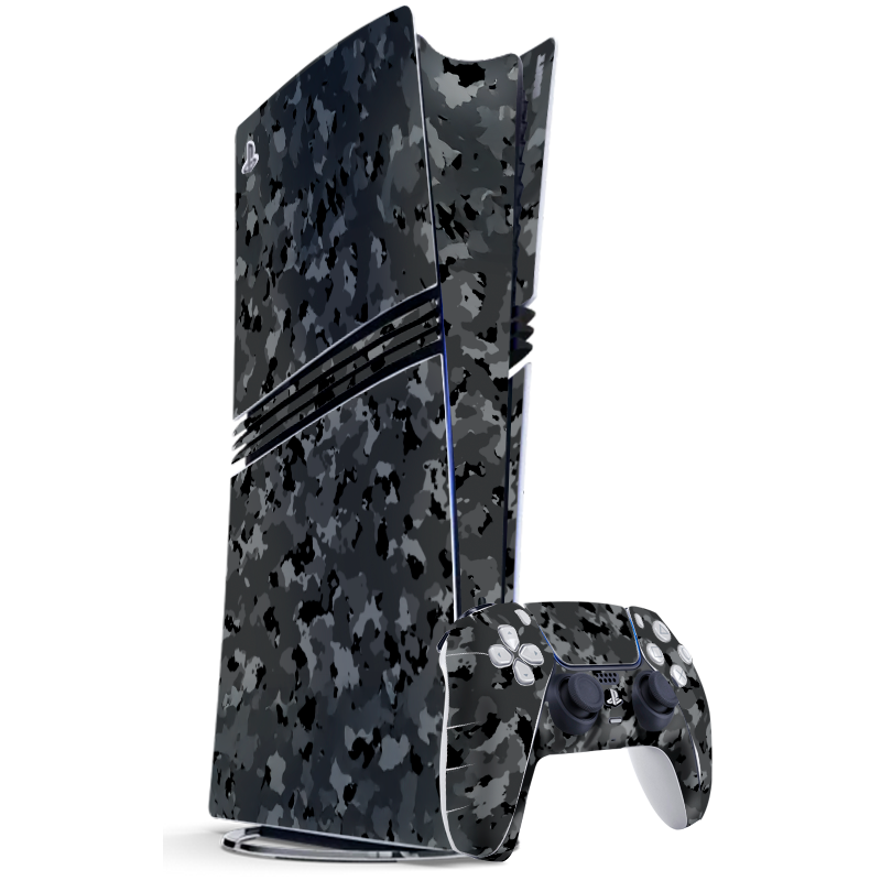 Black Camouflage PS5 Pro Skin, Wrap & Cover – Xonebrand Official Store