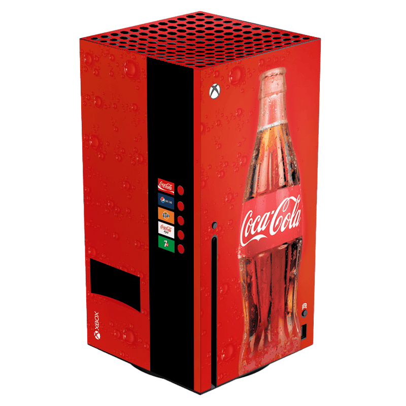Coca-Cola Style Xbox Series X Skin Xonebrand
