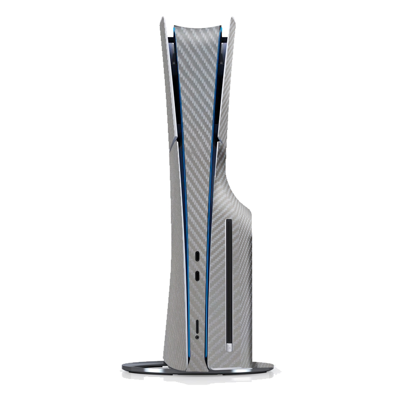 Fibra Carbono Gris Skin Playstation 5 Slim