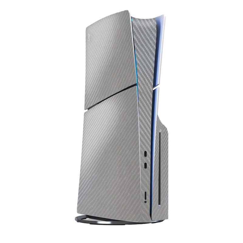Fibra Carbono Gris Skin Playstation 5 Slim