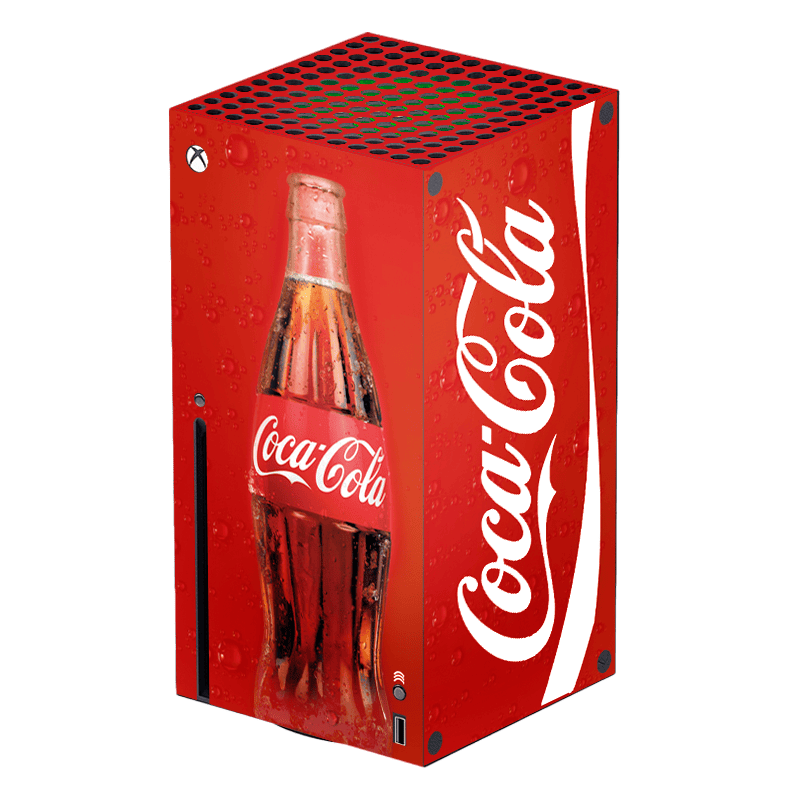 Coca-Cola Style Xbox Series X Skin Xonebrand