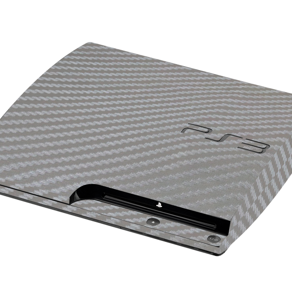 Fibra Carbono Gris Skin Playstation 3 Slim