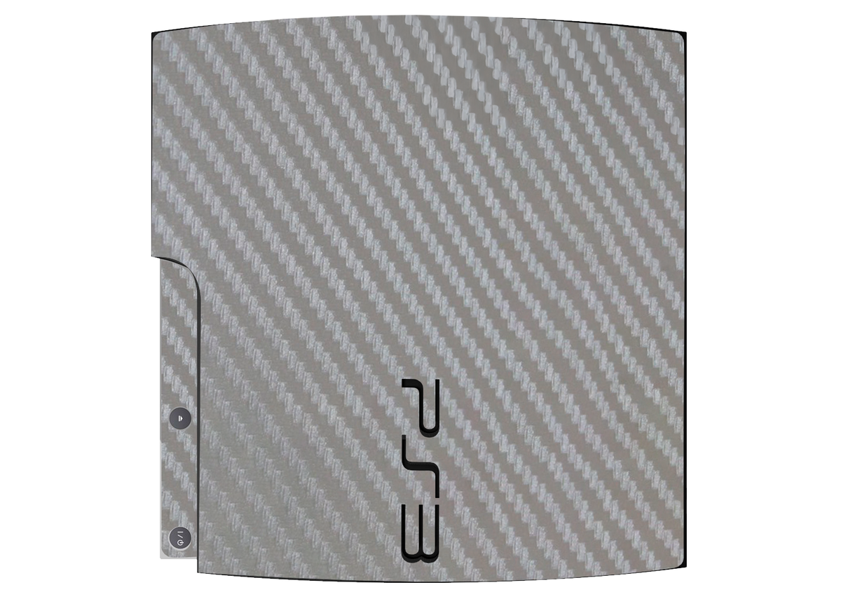 Fibra Carbono Gris Skin Playstation 3 Slim Xonebrand