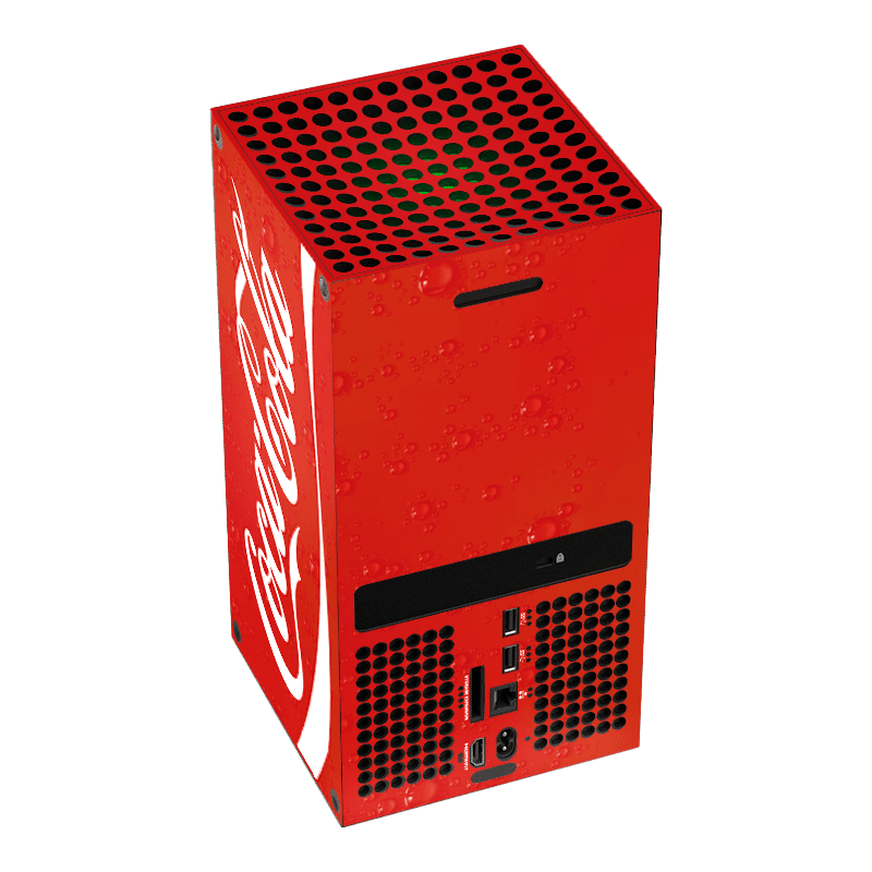 Coca-Cola Style Xbox Series X Skin Xonebrand