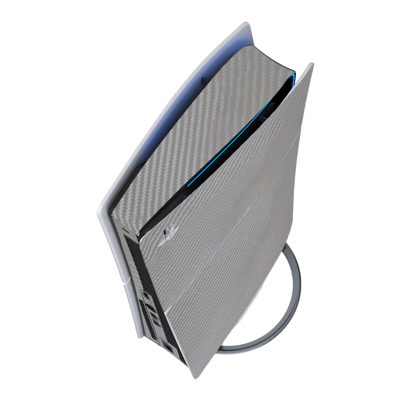 Fibra Carbono Gris Skin Playstation 5 Slim