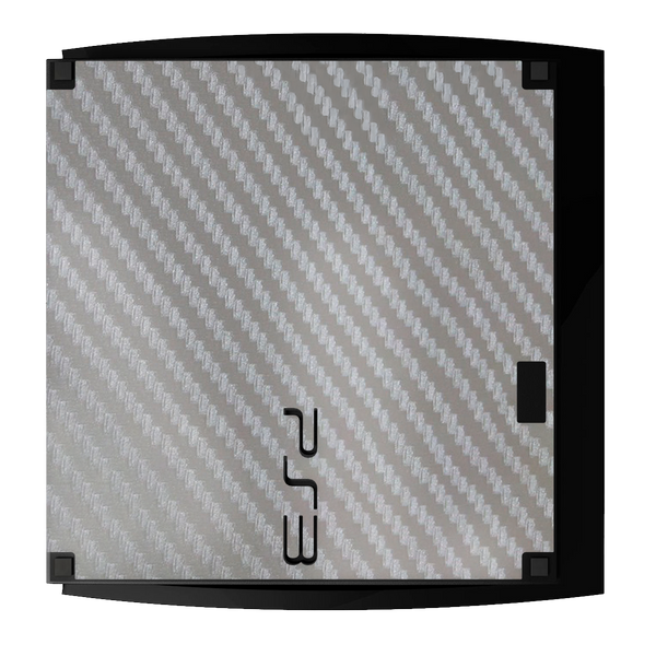 Fibra Carbono Gris Skin Playstation 3 Slim