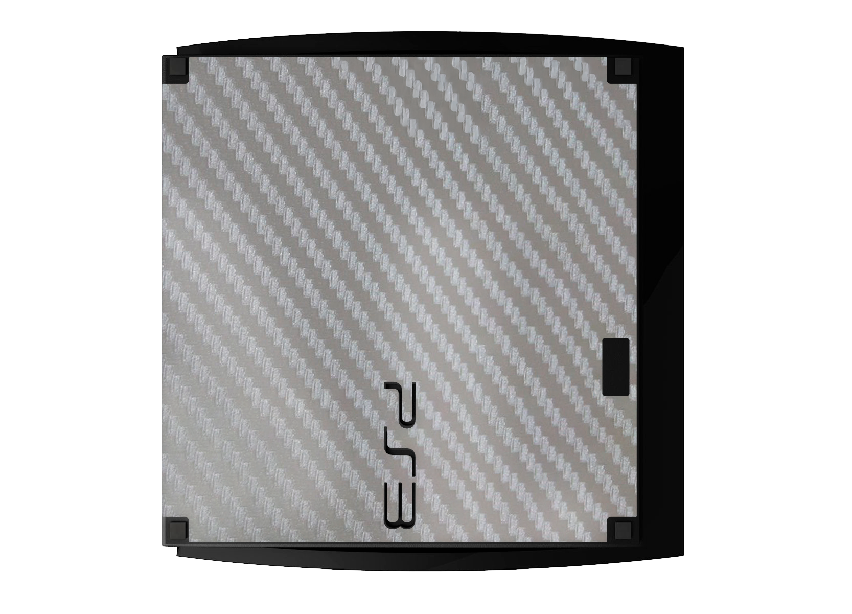 Fibra Carbono Gris Skin Playstation 3 Slim