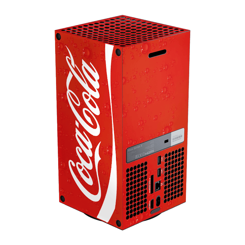 Coca-Cola Style Xbox Series X Skin Xonebrand
