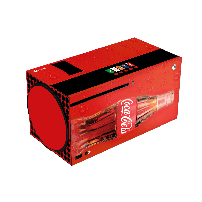 Coca-Cola Style Xbox Series X Skin Xonebrand
