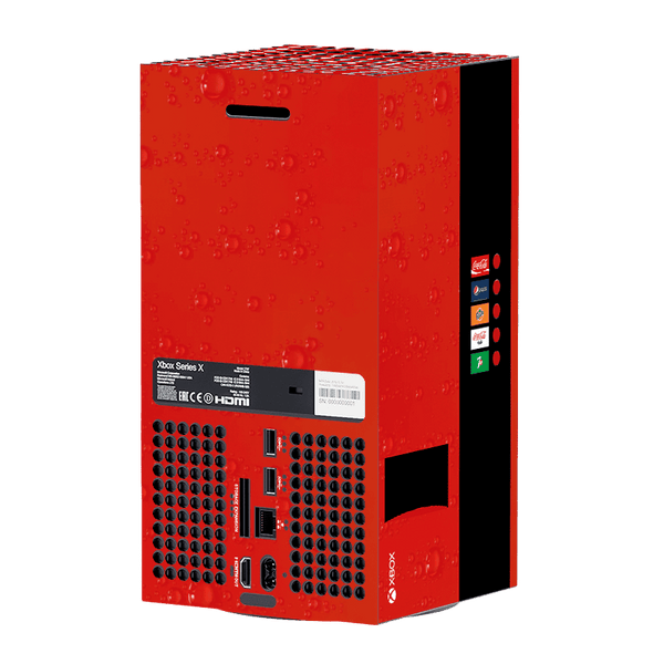 Coca-Cola Style Xbox Series X Skin Xonebrand
