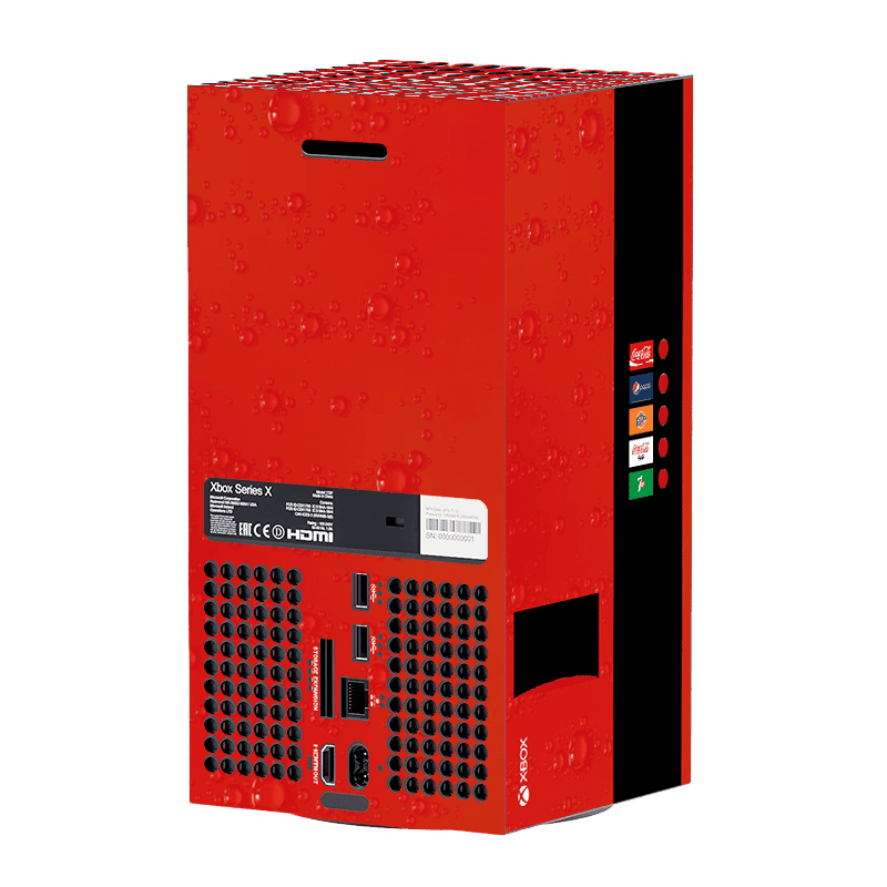 Coca-Cola Style Xbox Series X Skin Xonebrand