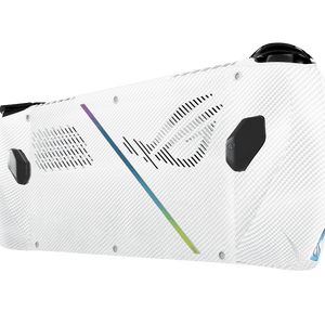 White Carbon Fiber Asus Rog Ally Handheld Gaming Computer Skin