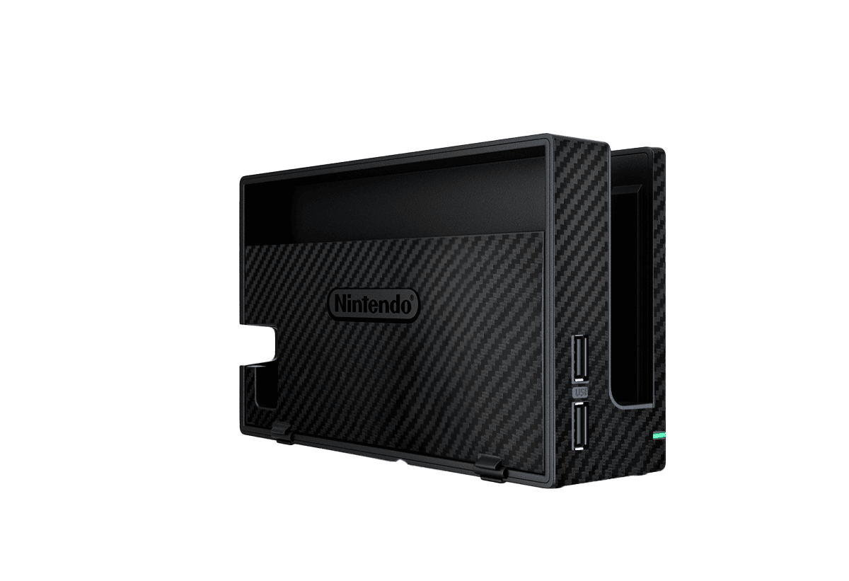 Black Carbon Fiber Skin Nintendo Switch (2017)