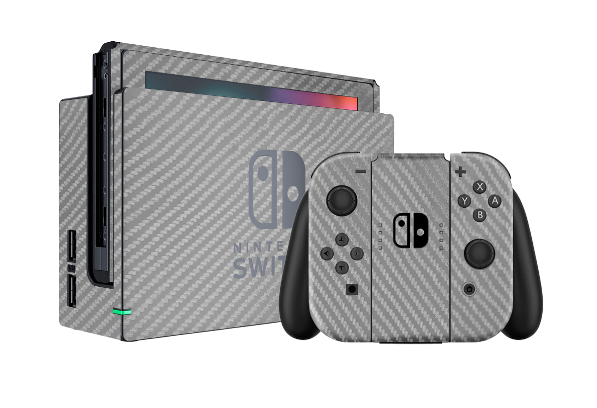 Fibra Carbono Gris Skin Nintendo Switch (2017) Xonebrand