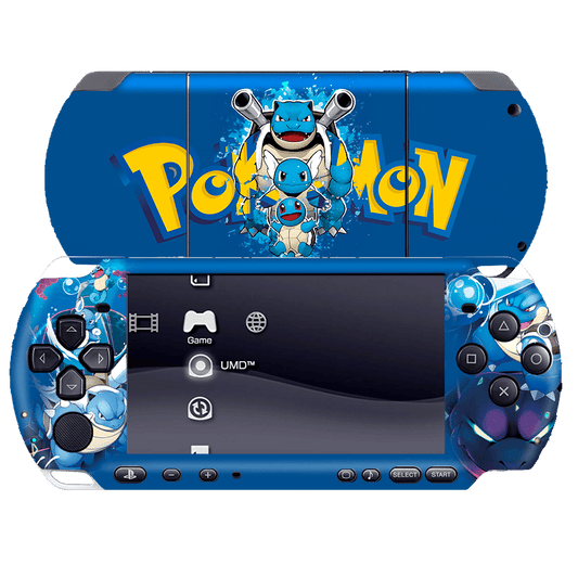 Pokémon Squirtle PSP portátil para juegos Bundle Skin