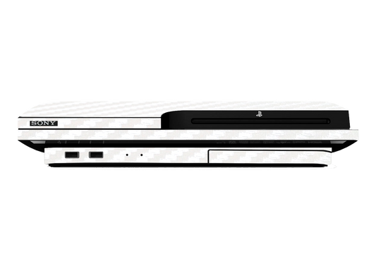 Fibra Carbono Blanco Skin Playstation 3 Slim