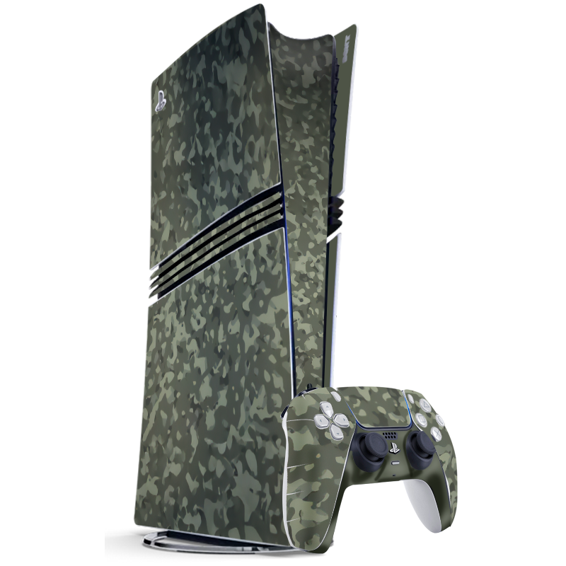 Camuflado Verde Skin Playstation 5 Pro Xonebrand