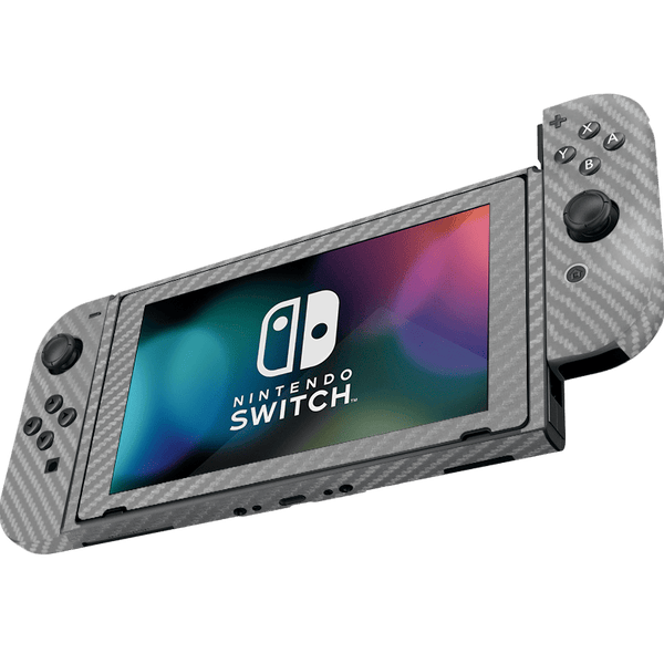 Fibra Carbono Gris Skin Nintendo Switch (2017)