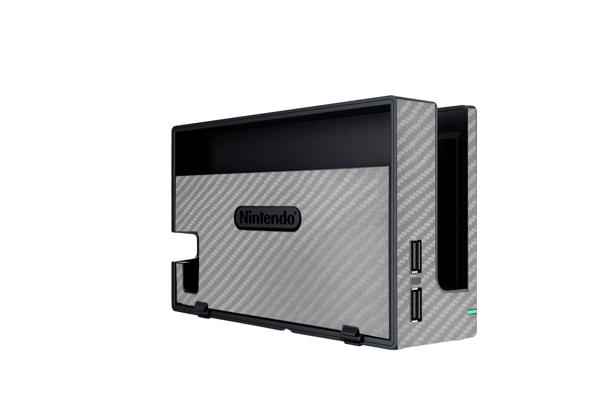 Fibra Carbono Gris Skin Nintendo Switch (2017)