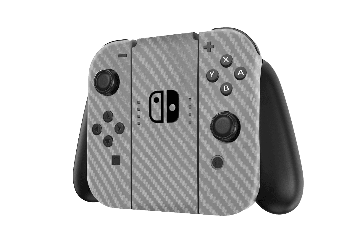 Fibra Carbono Gris Skin Nintendo Switch (2017)
