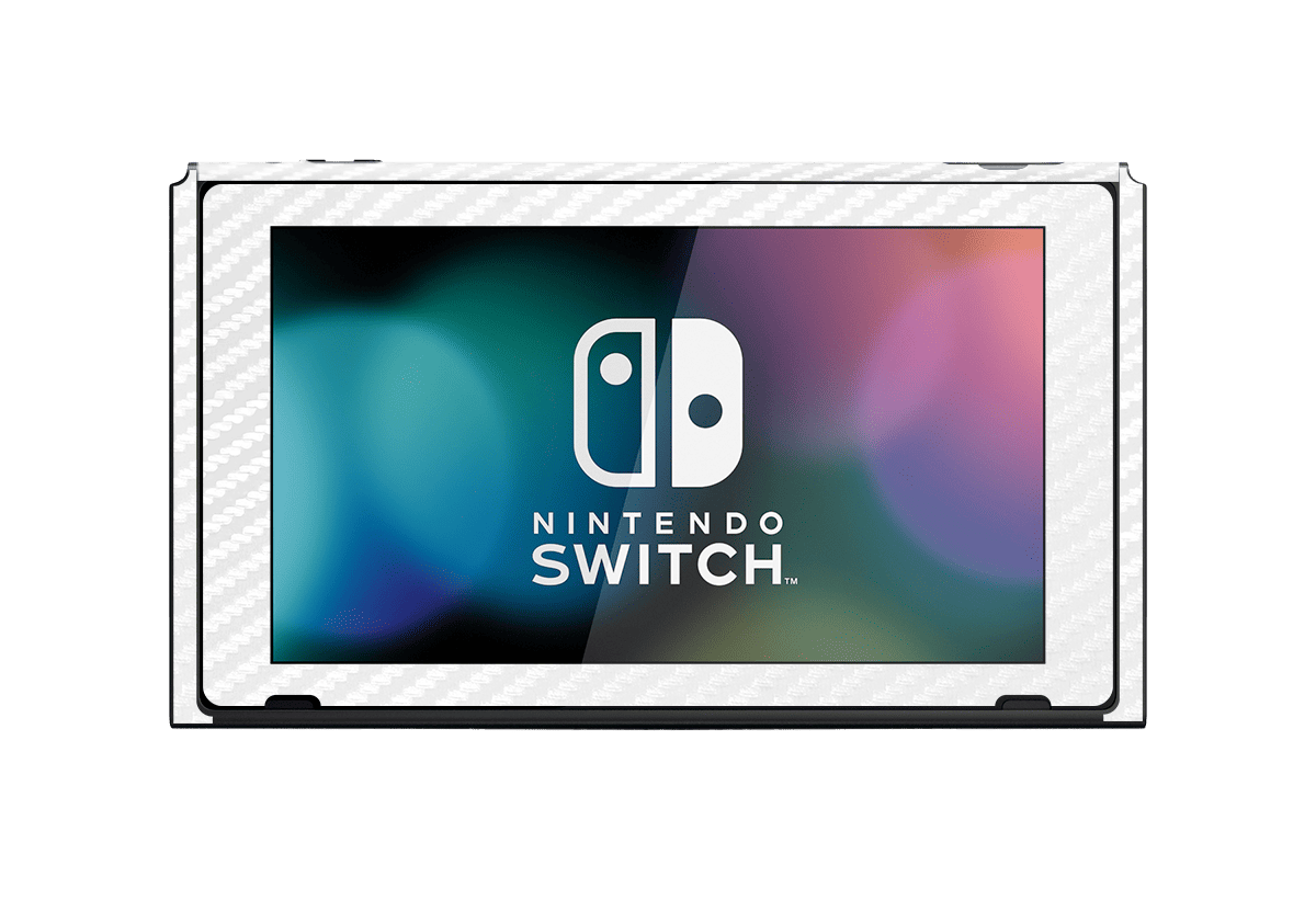 Fibra Carbono Blanco Skin Nintendo Switch (2017)