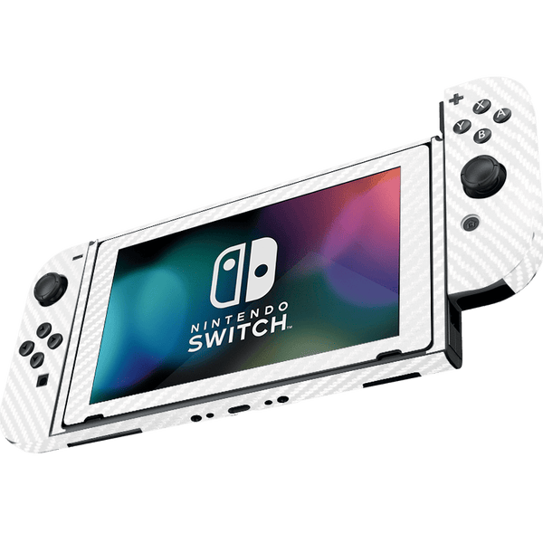 Fibra Carbono Blanco Skin Nintendo Switch (2017)