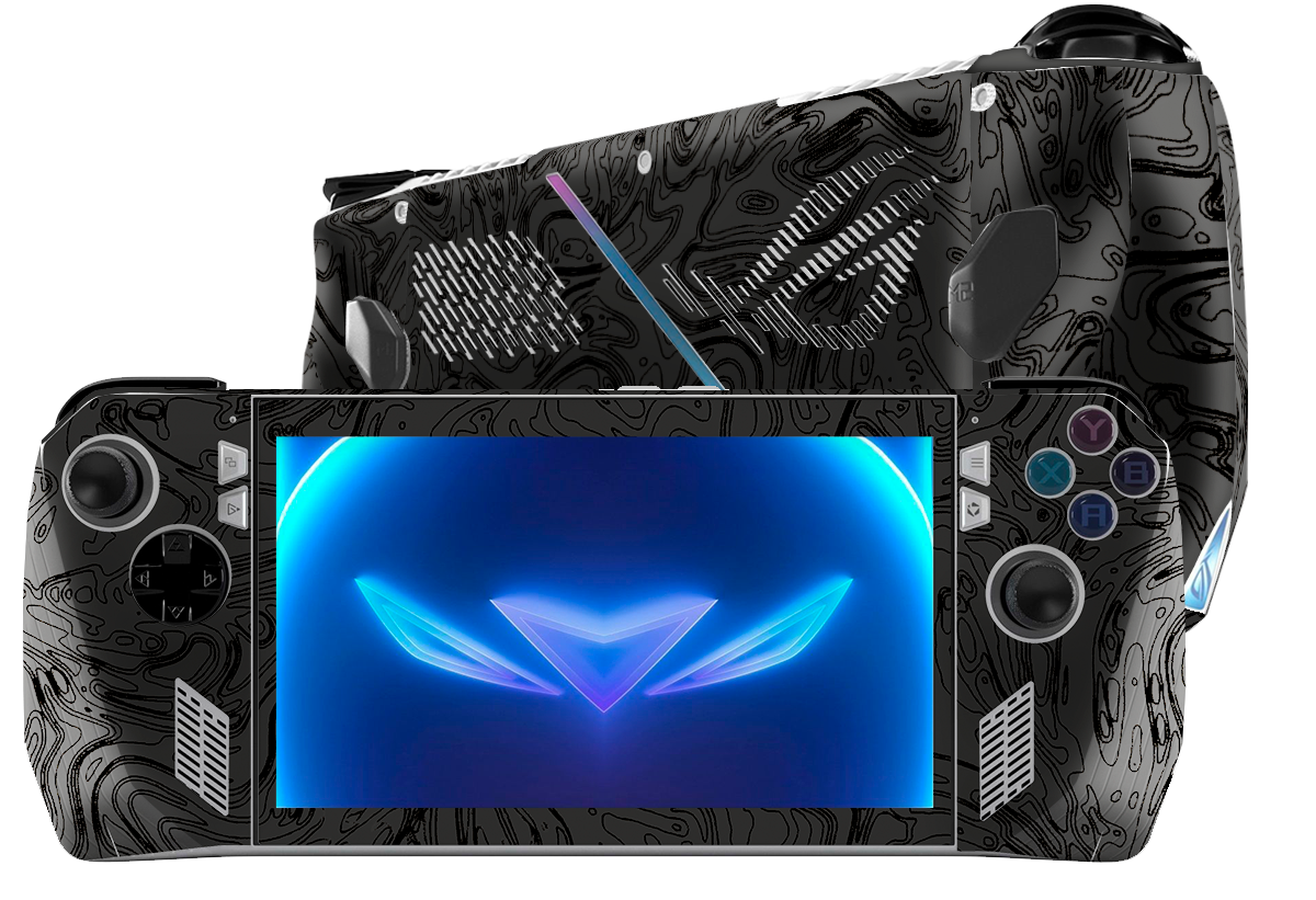 Area Black Asus Rog Ally Handheld Gaming Computer Skin