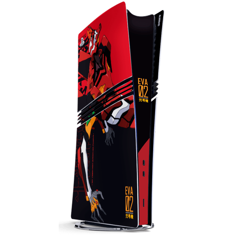 Evangelion Eva 02 Skin Playstation 5 Pro Xonebrand