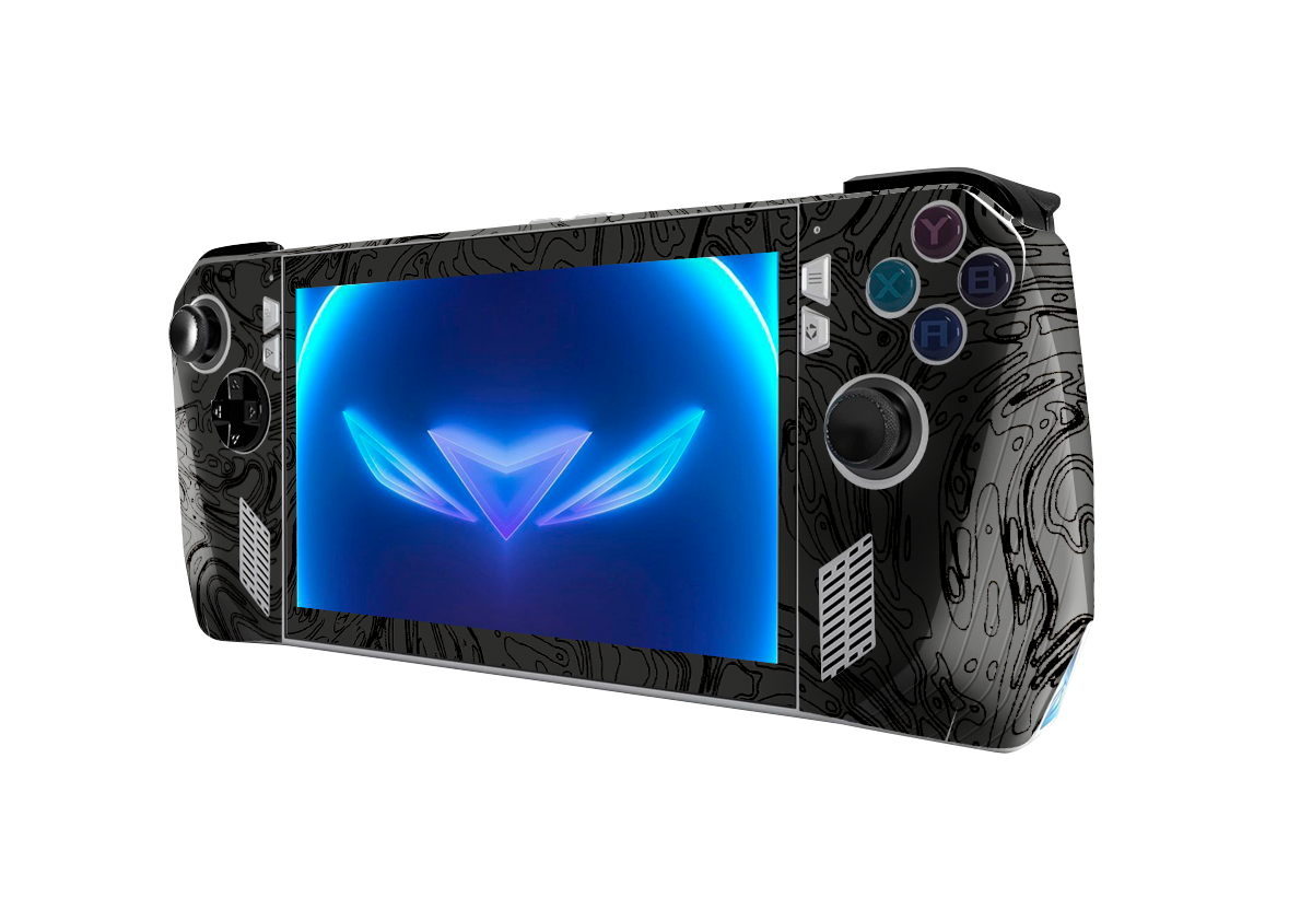 Area Black Asus Rog Ally Handheld Gaming Computer Skin