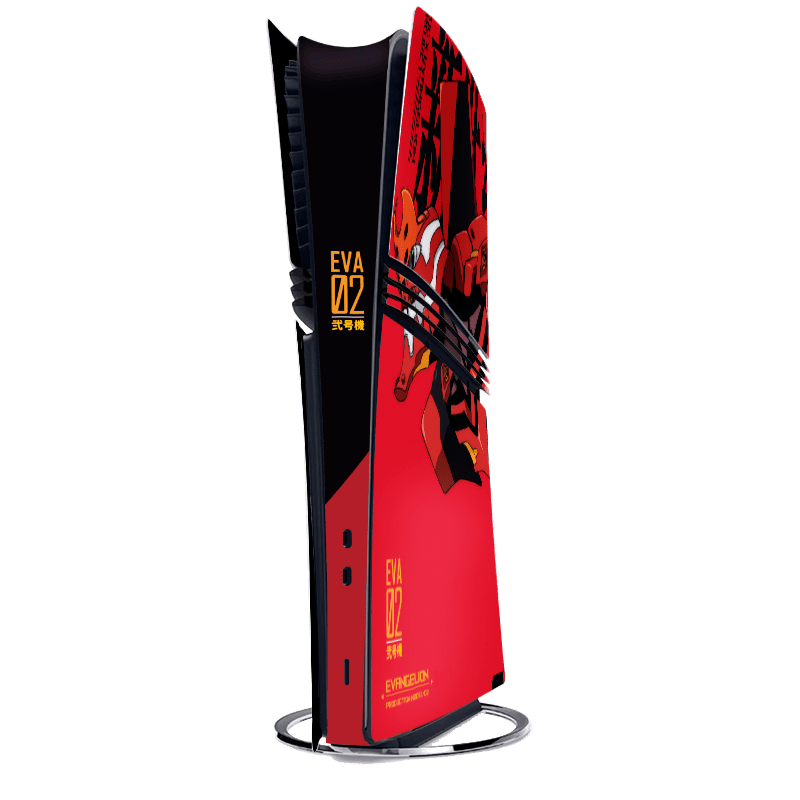 Evangelion Eva 02 Skin Playstation 5 Pro Xonebrand