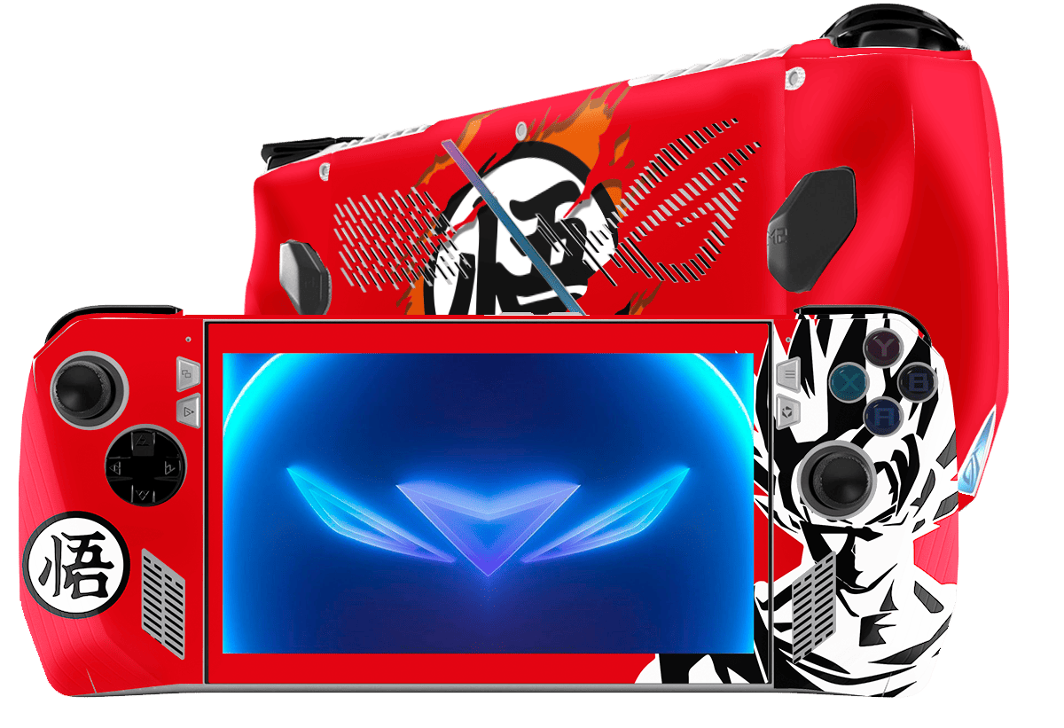 Dragon Ball Goku Asus Rog Ally Handheld Gaming Computer Skin